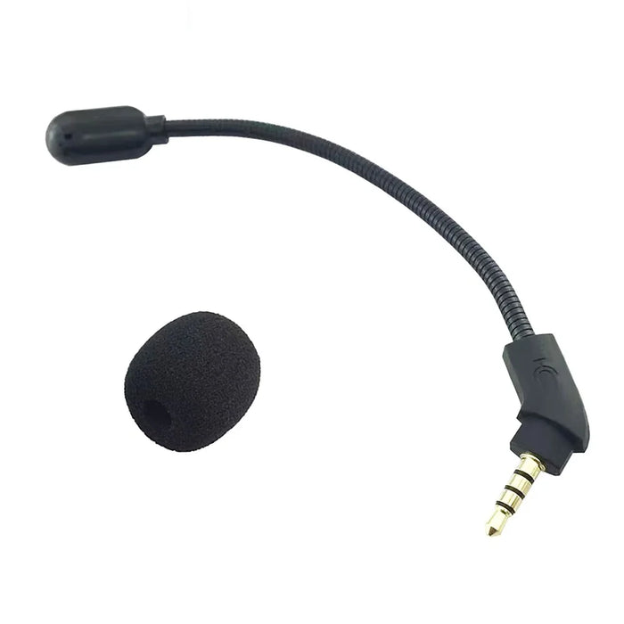 Replacement Microphone for HyperX Cloud Alpha S Gaming Headset Noise Cancelling 3.5mm Boom Flexible Mic - Black - 1