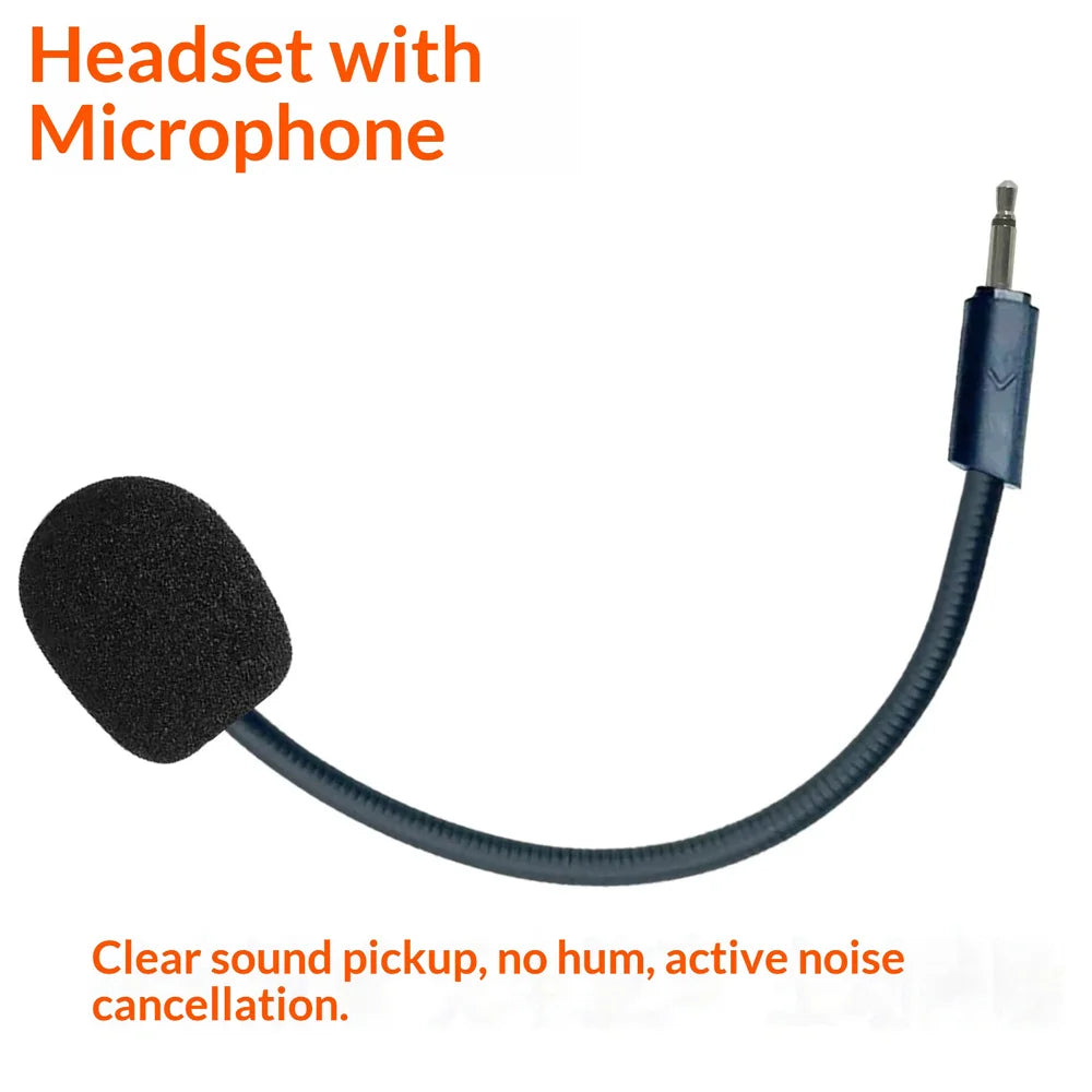 Replacement Microphone for JBL Quantum 100 / Quantum 350 / Quantum 360 / Quantum 400 Gaming Headset Noise Cancelling Boom Mic with 2.5mm Plug - Black - 5