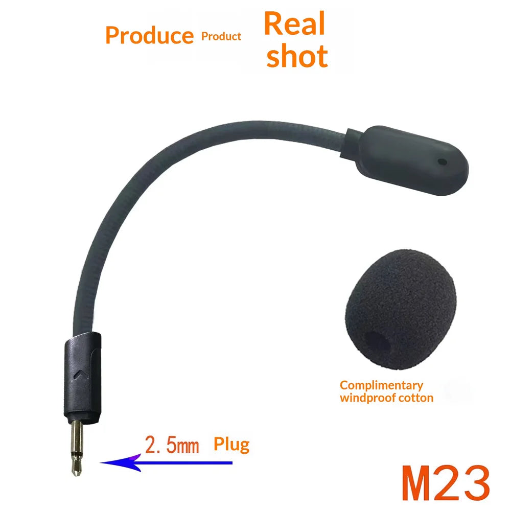 Replacement Microphone for JBL Quantum 100 / Quantum 350 / Quantum 360 / Quantum 400 Gaming Headset Noise Cancelling Boom Mic with 2.5mm Plug - Black - 6