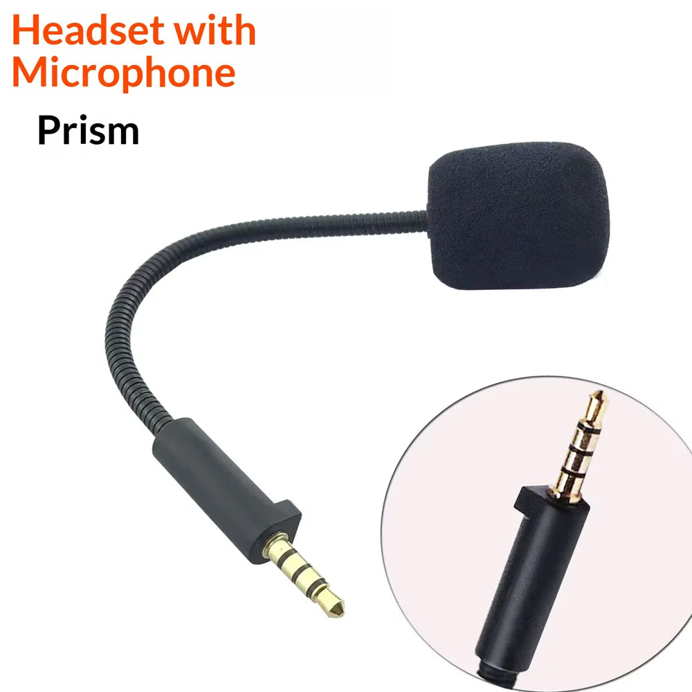 M25 Noise Cancelling Microphone for ASUS ROG Theta 7.1 Gaming Headset Detachable Boom Mic Headphones Accessories - Black - 2