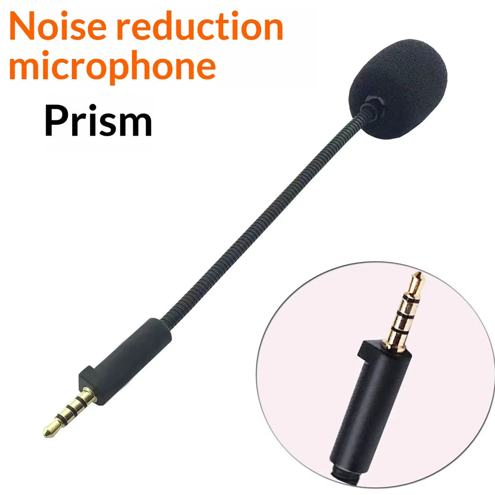 M25 Noise Cancelling Microphone for ASUS ROG Theta 7.1 Gaming Headset Detachable Boom Mic Headphones Accessories - Black - 5