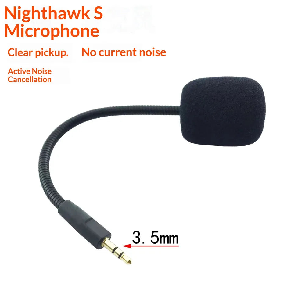 For HyperX Cloud Orbit S Gaming Headset Microphone Noise Cancelling Detachable Boom Mic with 3.5mm Jack - Black - 3