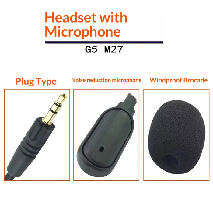 For Edifier HECATE G5 Gaming Headset Detachable Microphone 3.5mm Jack Noise Cancelling Boom Mic - Black - 4