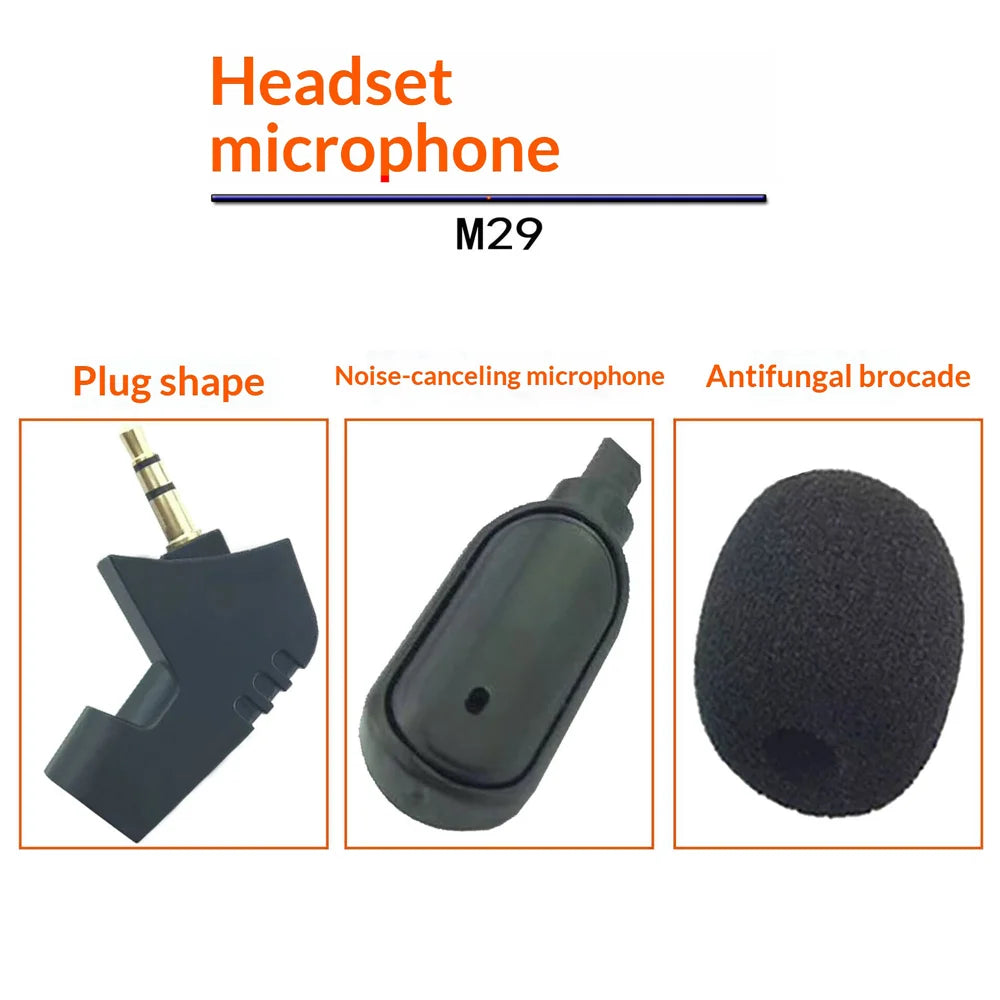 For Lenovo Legion Thunder Y480 Gaming Headset Detachable Microphone Noise Cancelling Boom Mic - Black - 3