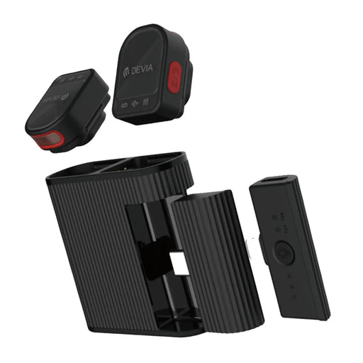 DEVIA H01 Wireless Microphone Ultra1 Low Latency Magnetic Clip-On Mic for Live Streaming (Mini Version) - Black - 1