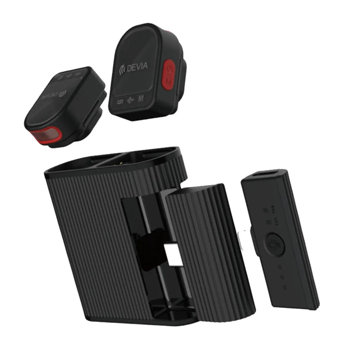 DEVIA H01 Wireless Microphone Ultra1 Low Latency Magnetic Clip-On Mic for Live Streaming (Mini Version) - Black - 1