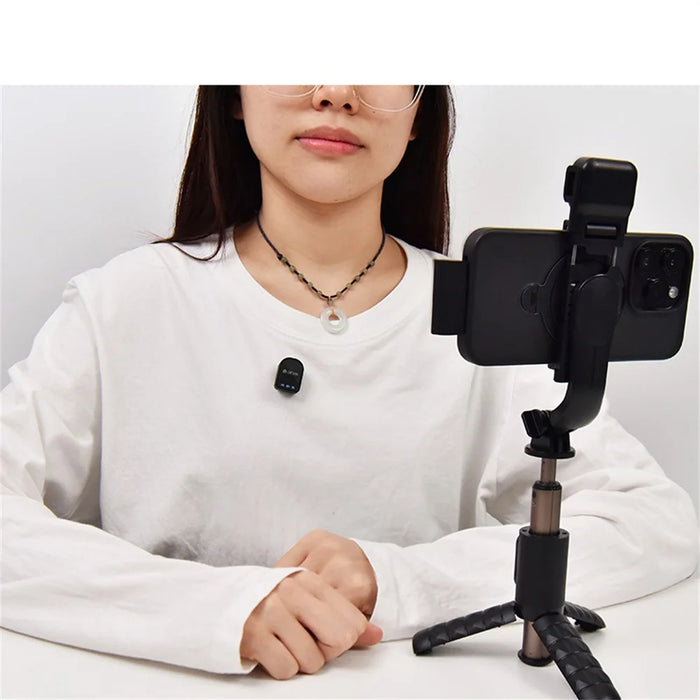 DEVIA H01 Wireless Microphone Ultra1 Low Latency Magnetic Clip-On Mic for Live Streaming (Mini Version) - Black - 6