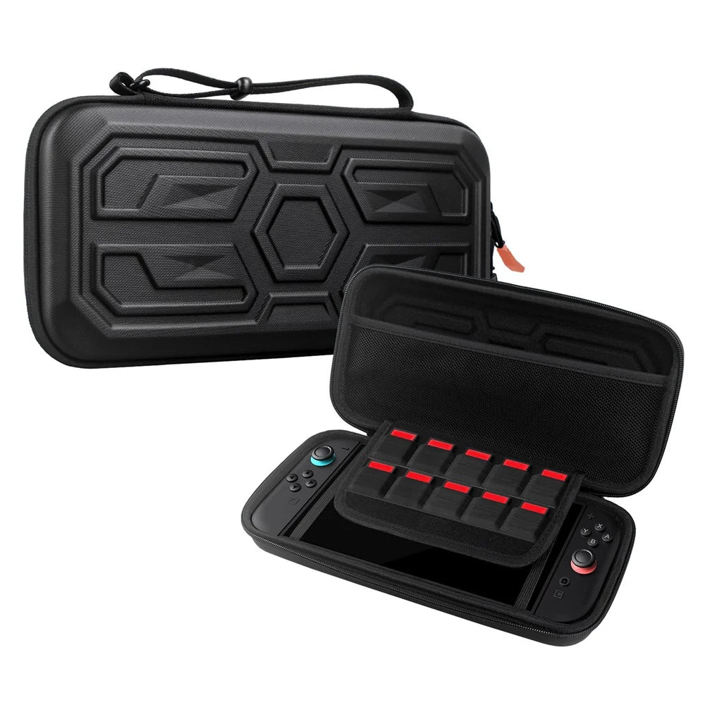 Portable Carrying Case for Nintendo Switch 2 EVA Hard Shell Protective Storage Bag with 2Pcs Joystick Caps - 7