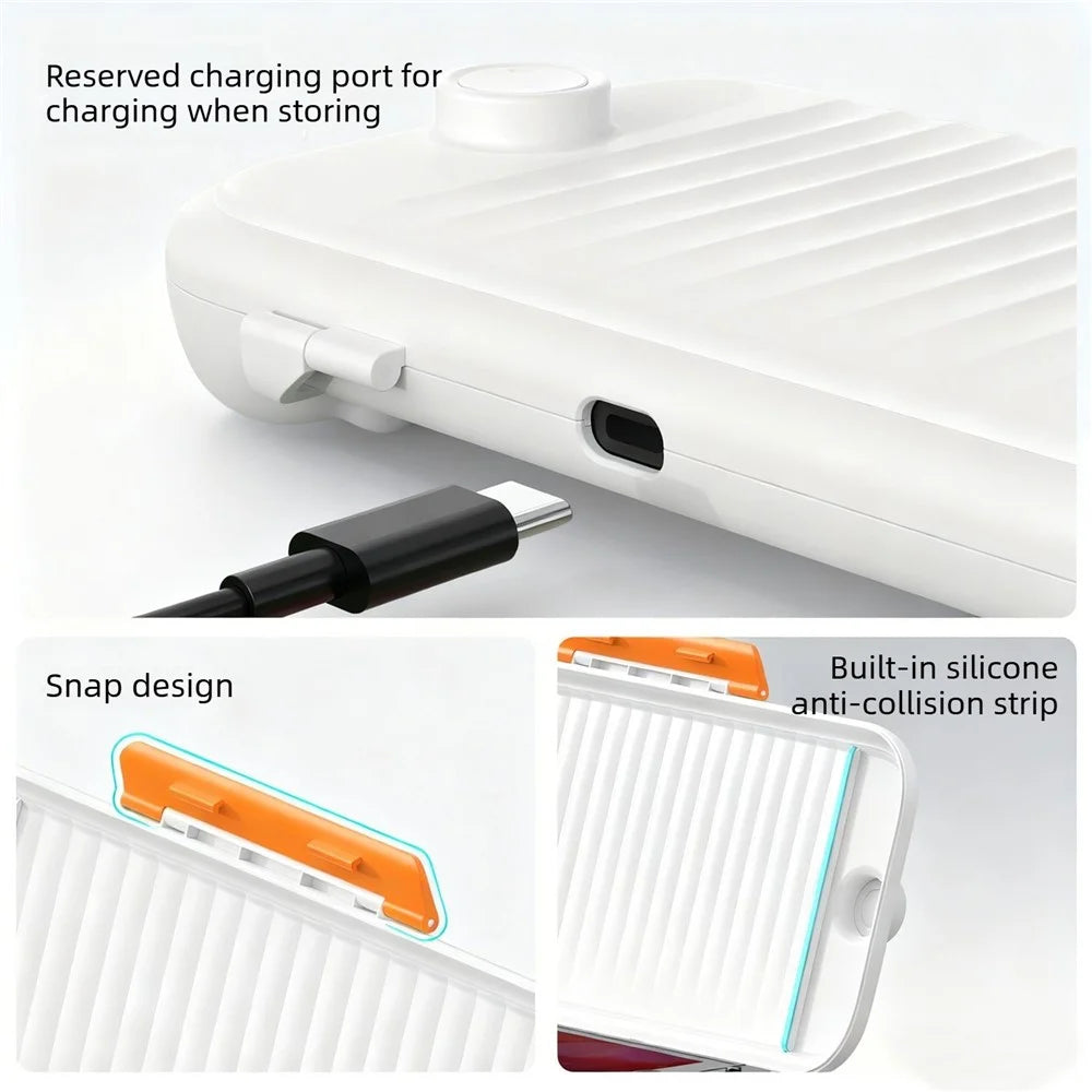 For Nintendo Switch 2 Game Console Hard Shell Case Translucent Matte PC Protective Storage Cover - White - 5