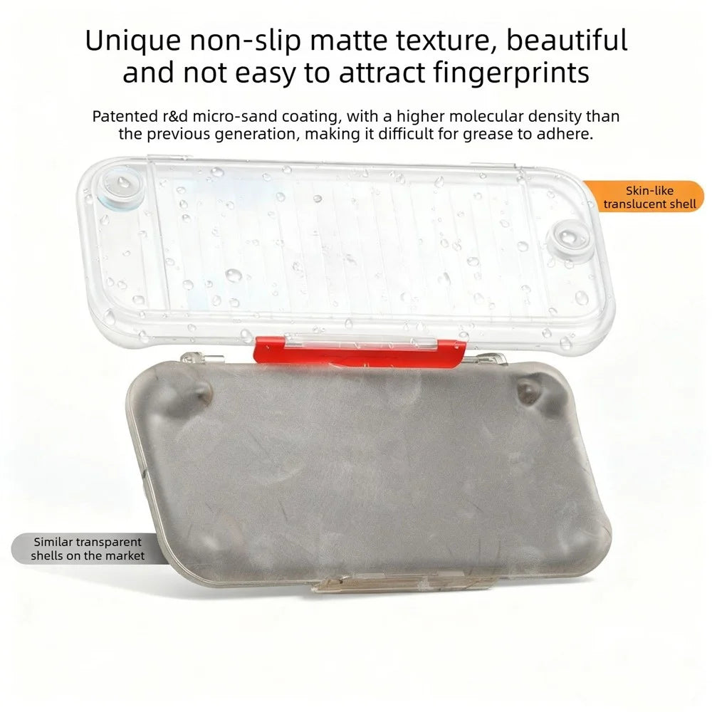 For Nintendo Switch 2 Game Console Hard Shell Case Translucent Matte PC Protective Storage Cover - White - 7