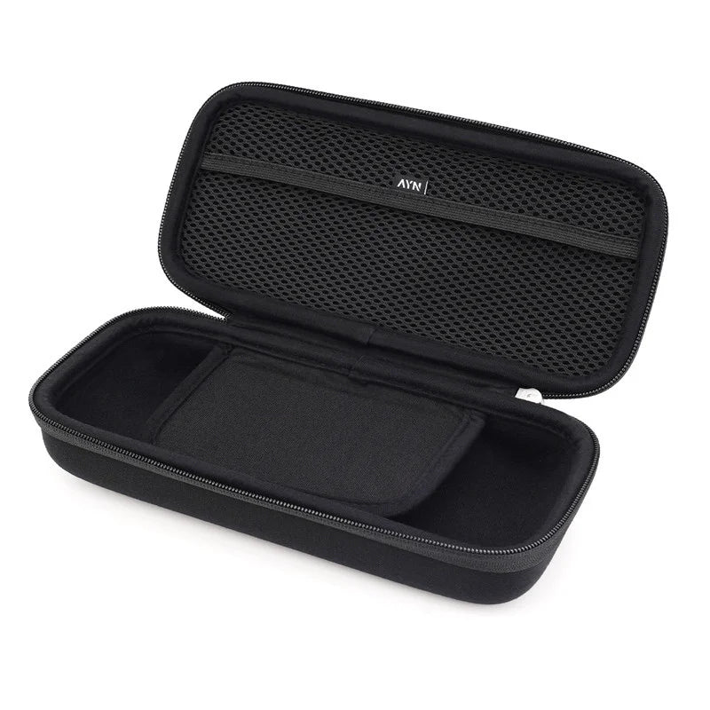 AYN Carrying Case for AYN Odin 3 Handheld Gaming Console EVA Hard Shell Storage Bag with Handle - Black - 4