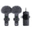 QY22 2.4G Wireless Lavalier Microphone Type-C iP (5-14) 3.5mm TRS Lavalier Mic for Live Streaming Interview (2 Microphones+1 Receiver) - 1