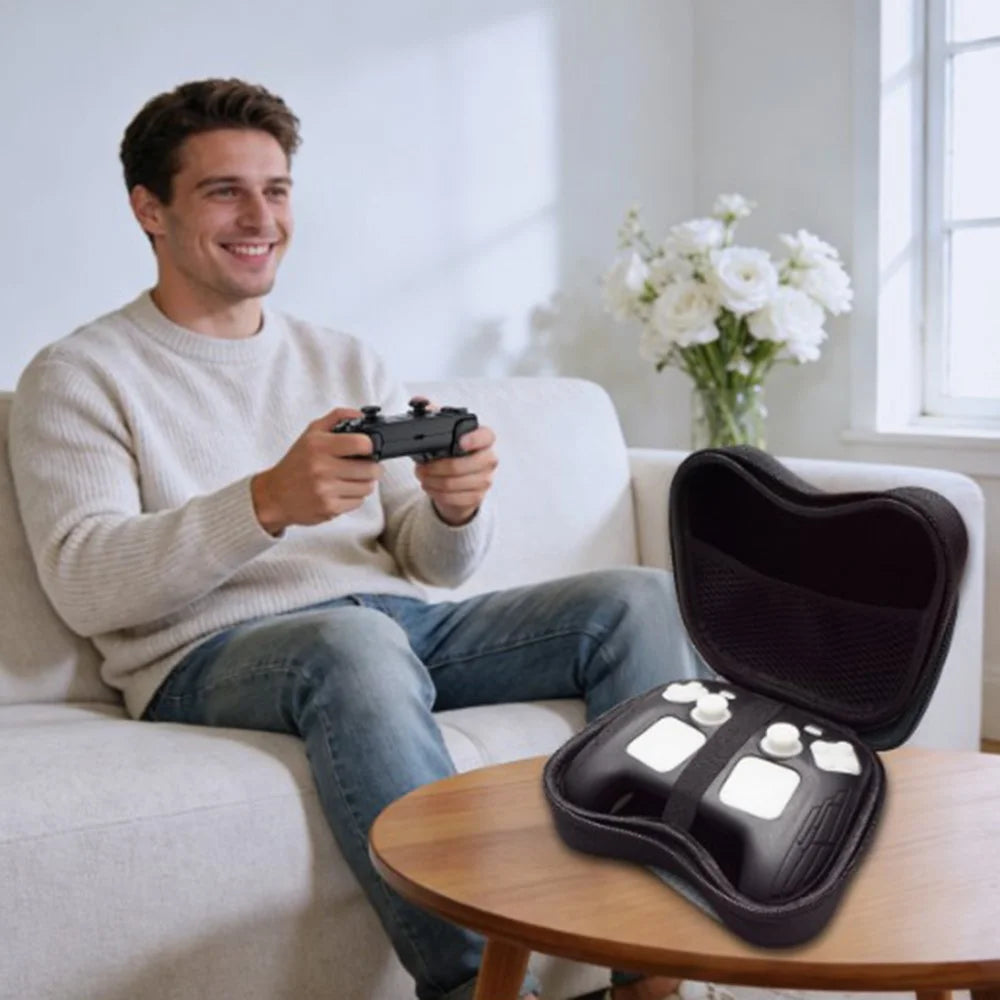 For Steam Controller (2nd generation) Storage Case Shockproof EVA Protective Carrying Pouch - Black - 4