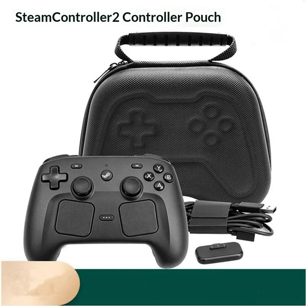 For Steam Controller (2nd generation) Storage Case Shockproof EVA Protective Carrying Pouch - Black - 5