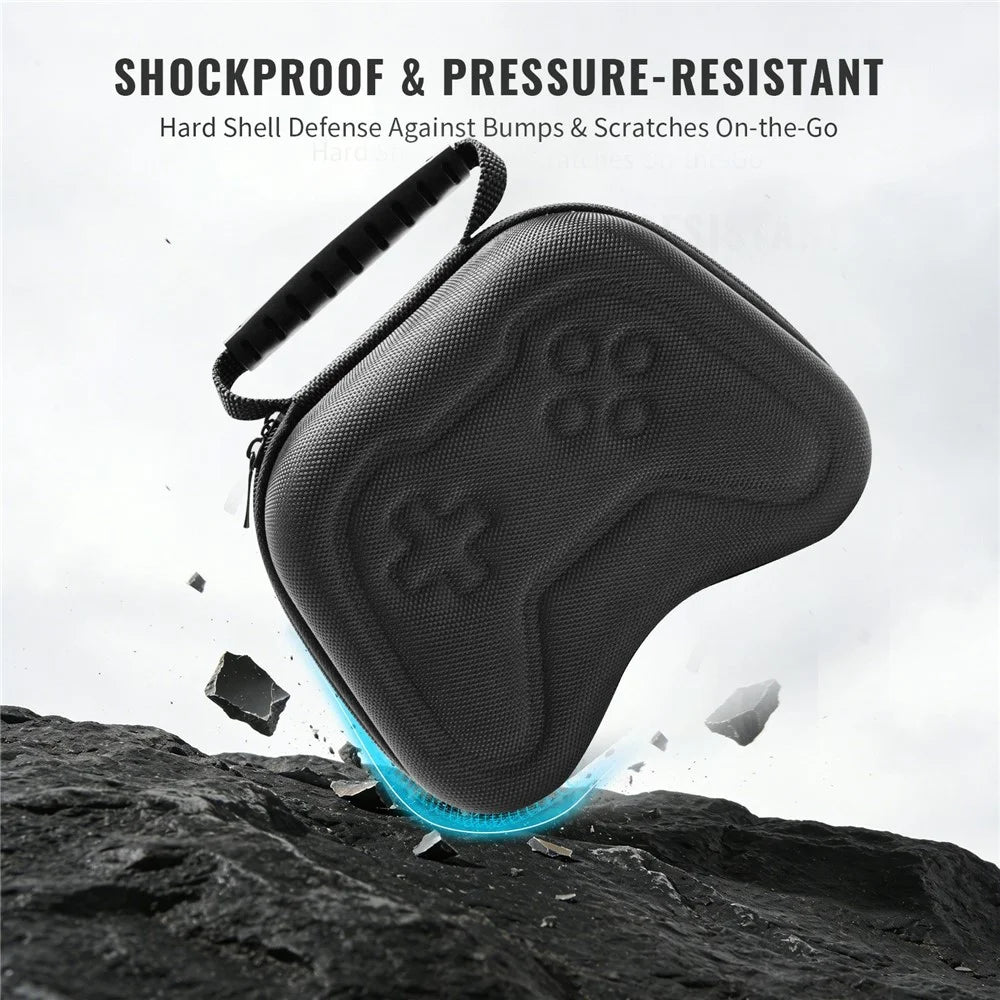 For Steam Controller (2nd generation) Storage Case Shockproof EVA Protective Carrying Pouch - Black - 6