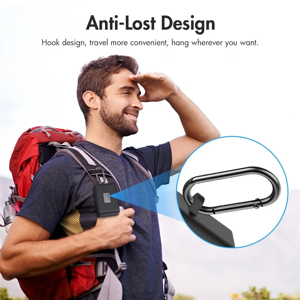 PULUZ PU744 For DJI Mic Mini Charging Case Silicone Protective Cover Shockproof Dustproof with Carabiner - Black - 7