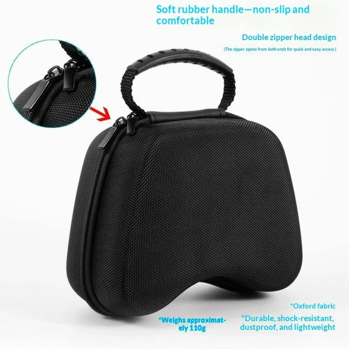 Storage Pouch for Sony PlayStation 5 / Xbox Series X / Series S / Nintendo Switch Pro EVA Material Shockproof Portable Case - Black - 3