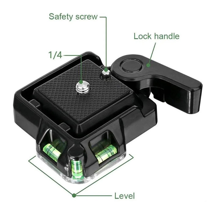Quick Release Plate Platform Mount Base Camcorder Tripod Monopod Ball Head for DSLR Camera QR40 1/4 Screw - 5