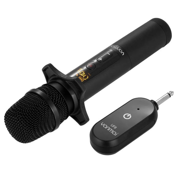 YANMAI UF8 UHF Auto Wireless Dynamic Microphone System with Receiver for Amplifier Mixer Speaker - 3