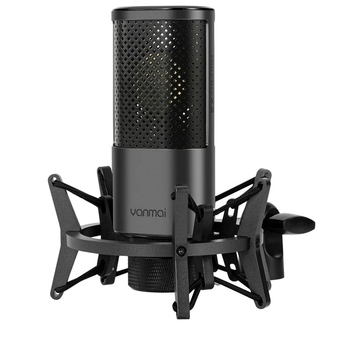 YANMAI X2 Condenser Microphone Kit Cardioid Mic Shock Mount+Foam Cap+Cable for PC Studio Recording - 3