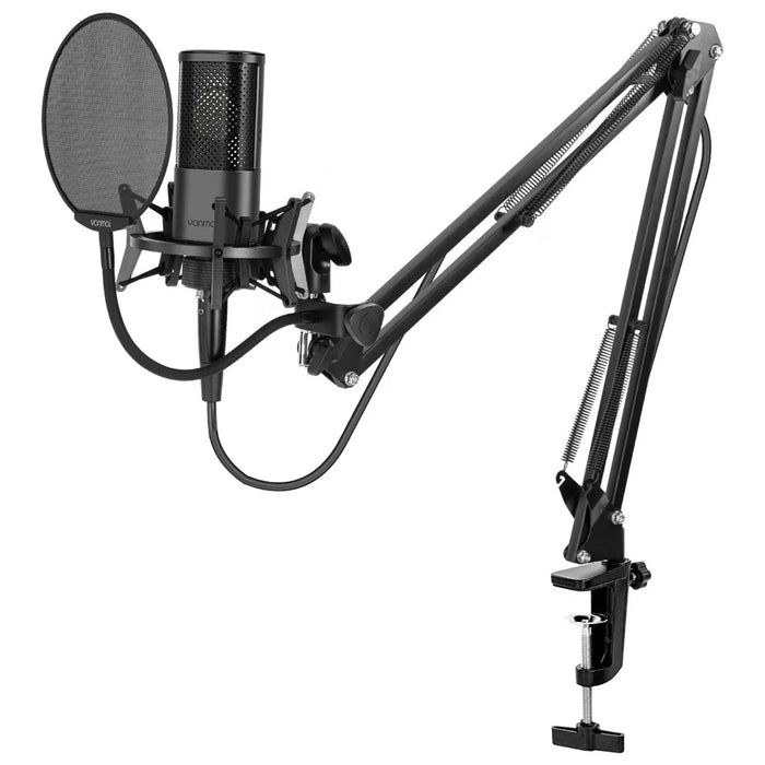 YANMAI X2 Condenser Microphone Kit Cardioid Mic Shock Mount+Foam Cap+Cable for PC Studio Recording - 7