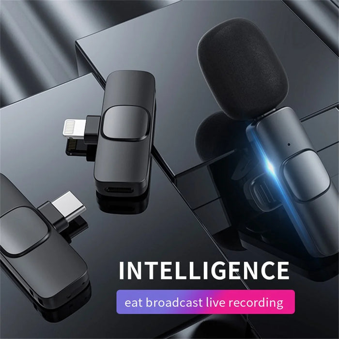K1 Type-C Wireless Lavalier Microphone USB-C Mini Collar Clip Microphone for Video Calling Live Broadcasting - 4