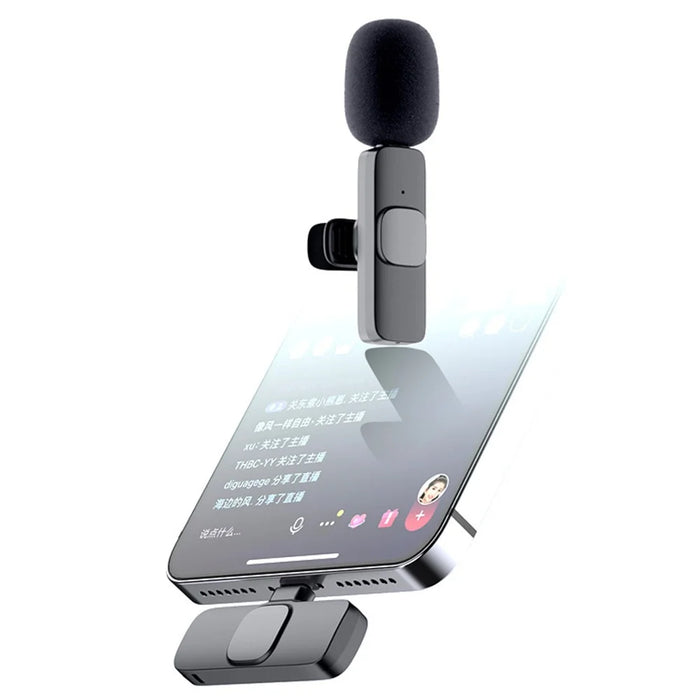 K1 Type-C Wireless Lavalier Microphone USB-C Mini Collar Clip Microphone for Video Calling Live Broadcasting - 5