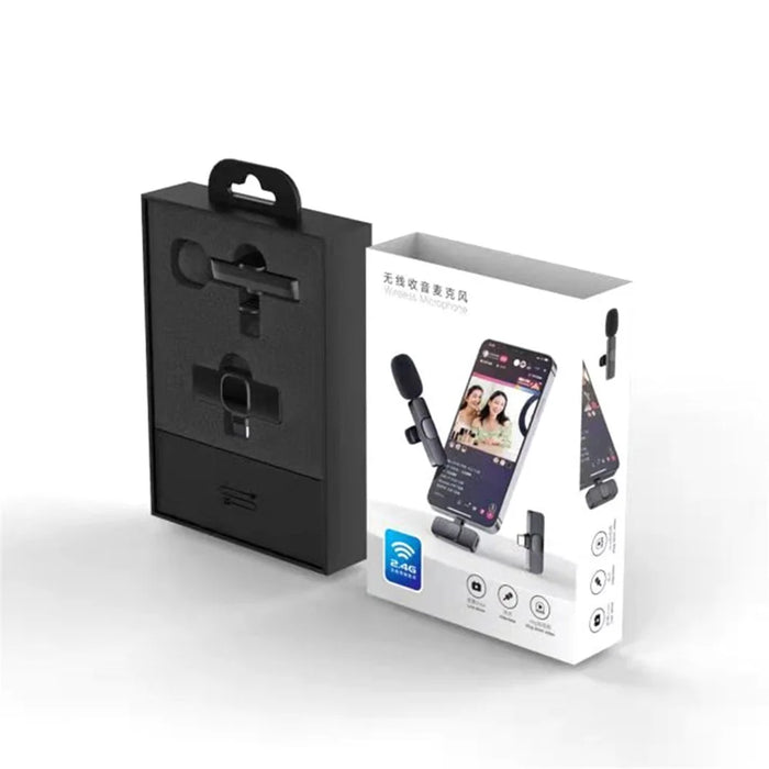 K1 Type-C Wireless Lavalier Microphone USB-C Mini Collar Clip Microphone for Video Calling Live Broadcasting - 7