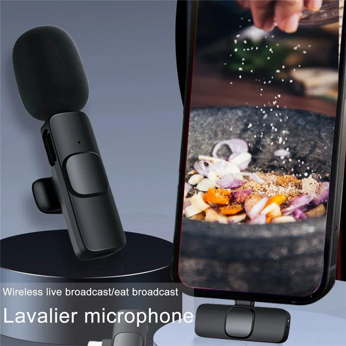 K1 Clip Microphone 2.4G Wireless Lapel Mic with Type-C Receiver for Mobile Phone Live Stream Interview Short Video - 4