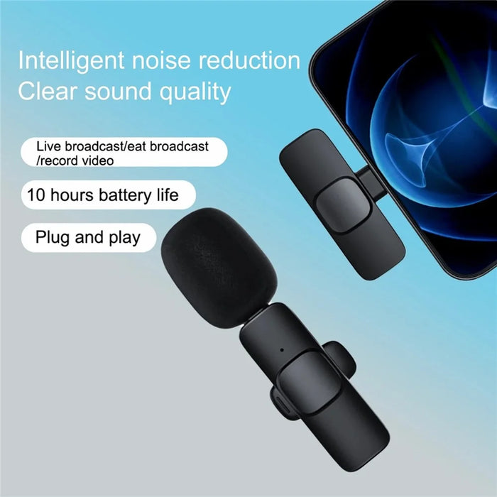 K1 Clip Microphone 2.4G Wireless Lapel Mic with Type-C Receiver for Mobile Phone Live Stream Interview Short Video - 5
