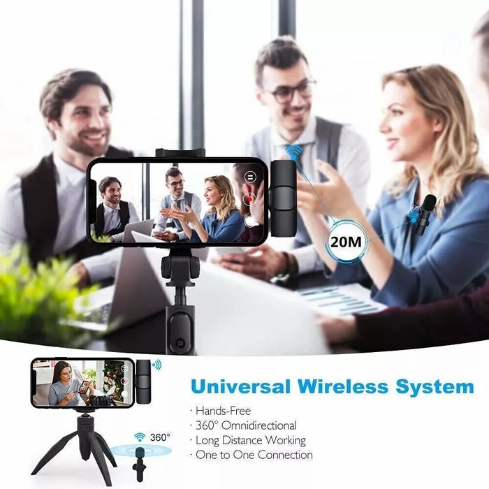 K1 Clip Microphone 2.4G Wireless Lapel Mic with Type-C Receiver for Mobile Phone Live Stream Interview Short Video - 7