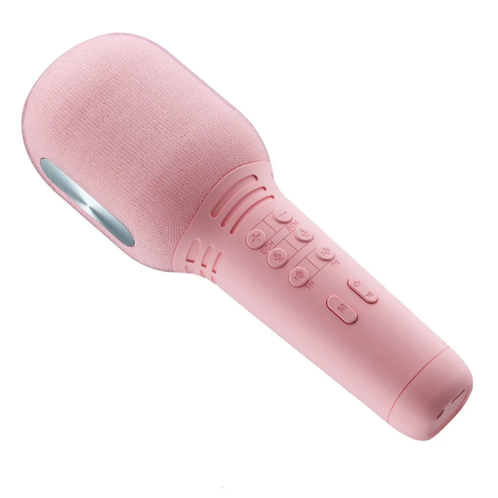 K9 Cute Kids Wireless Karaoke Microphone Home Bluetooth-compatible Handheld Music Mic - Pink - 1