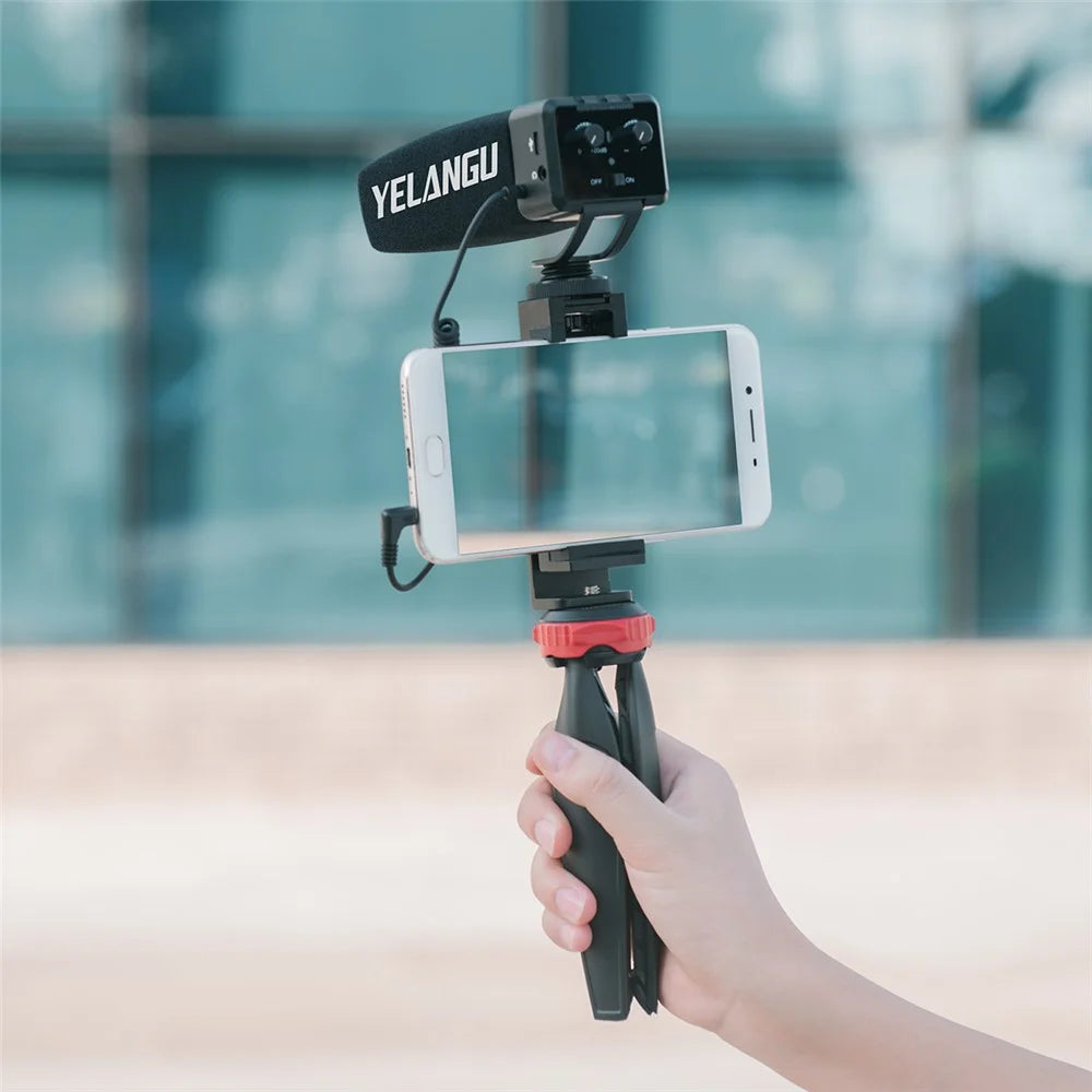 YELANGU MIC09 Professional On-Camera Interview Gain Microphone 3.5mm Audio Plug for DSLR Camera VLOG - 4
