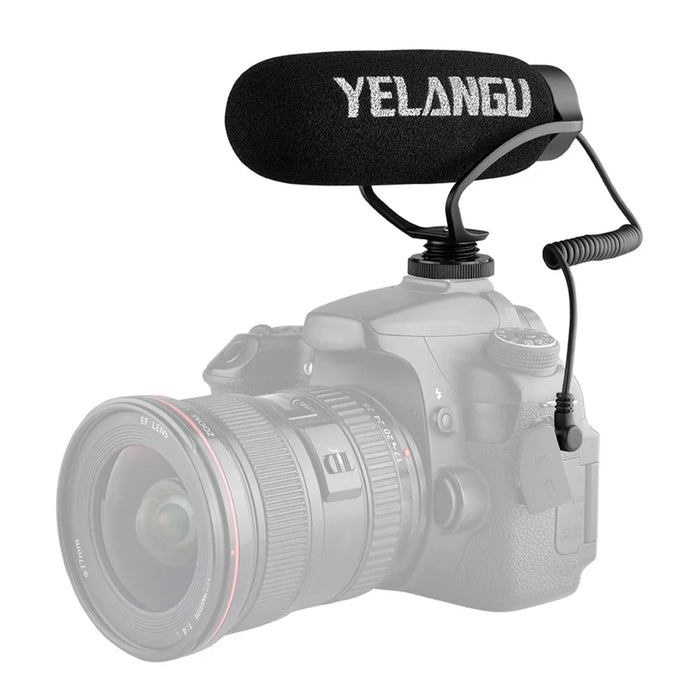 YELANGU MIC08 On-camera Condenser Microphone Video Mic for Camera Smartphone - 1