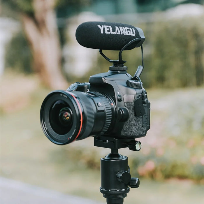YELANGU MIC08 On-camera Condenser Microphone Video Mic for Camera Smartphone - 3