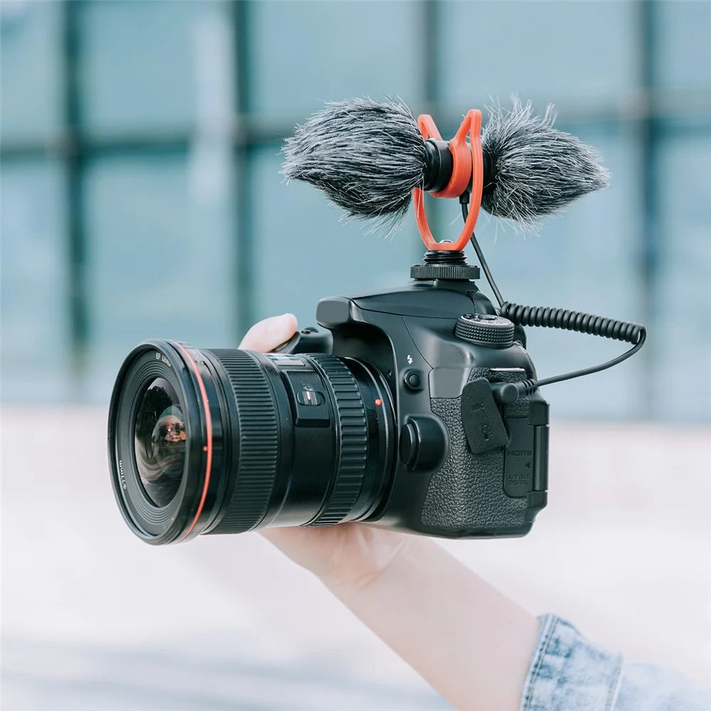 YELANGU MIC11 Portable Recording Microphone Professional Anti-Noise Microphone with External Single/Two-Way Recording Switch - 2