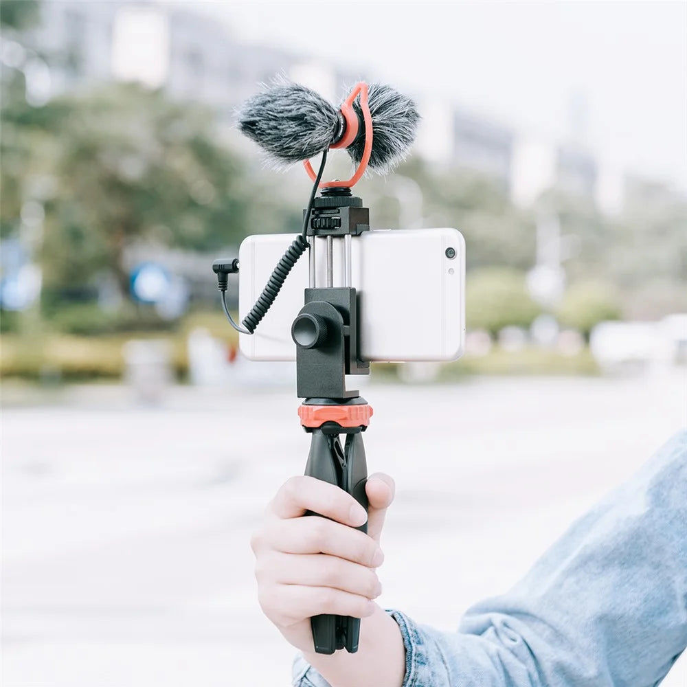 YELANGU MIC11 Portable Recording Microphone Professional Anti-Noise Microphone with External Single/Two-Way Recording Switch - 4