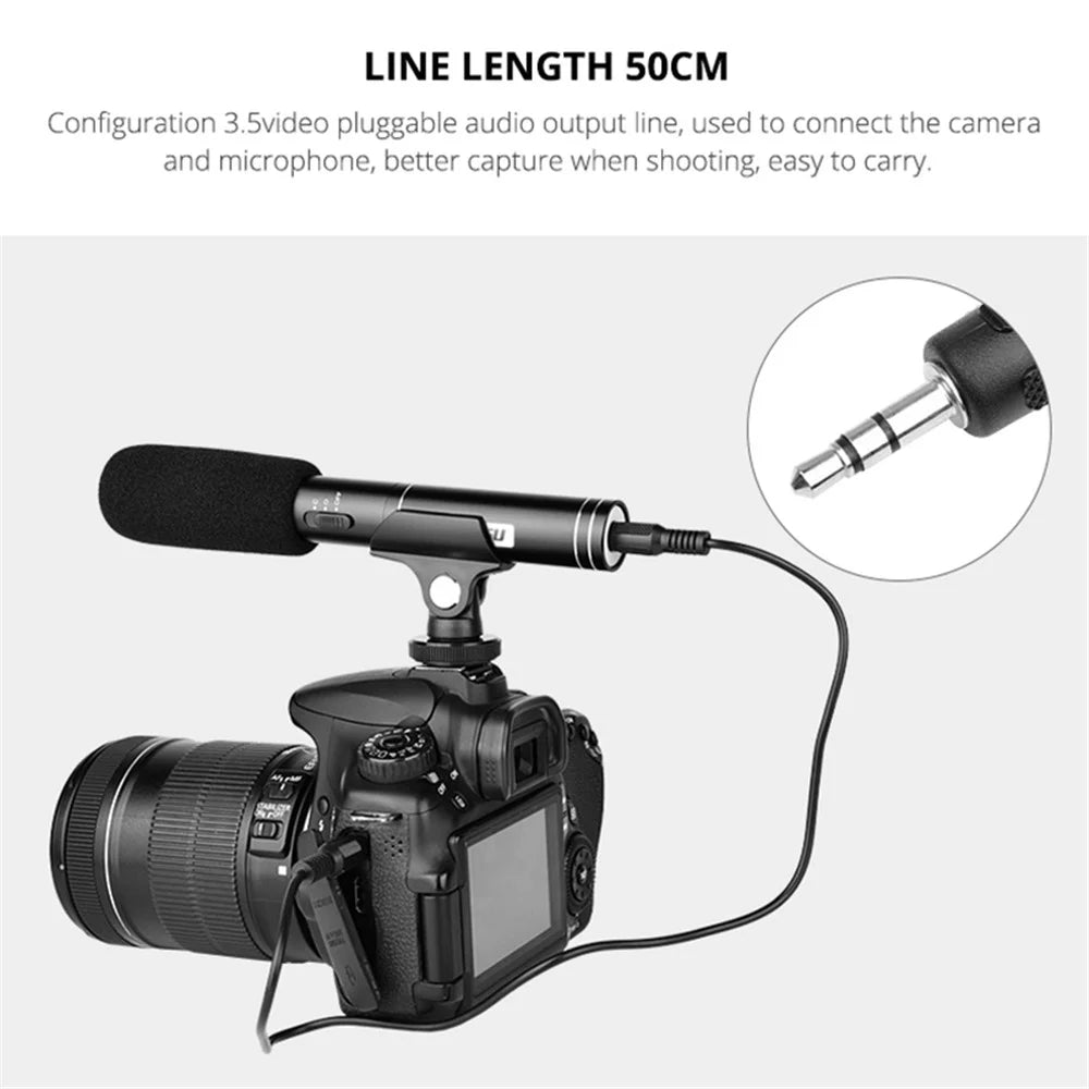 YELANGU MIC01 Condenser Microphone for Camera Recording Vocals Voice YouTube Tiktok - 5
