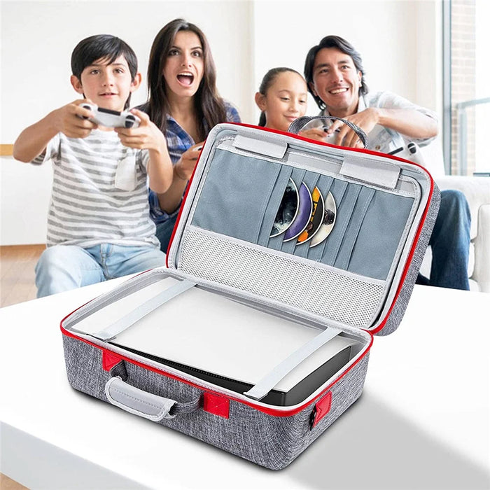Portable Carrying Bag Storage Case with Adjustable Shoulder Strap for Sony PS5 Console and Accessories - 2