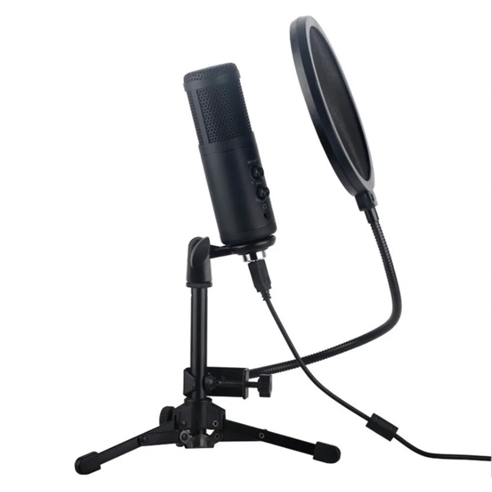 A9 USB Microphone Real-Time Monitor Volumn Adjustment External Condenser Microphone for Livestreaming/Gaming - Standard - 4