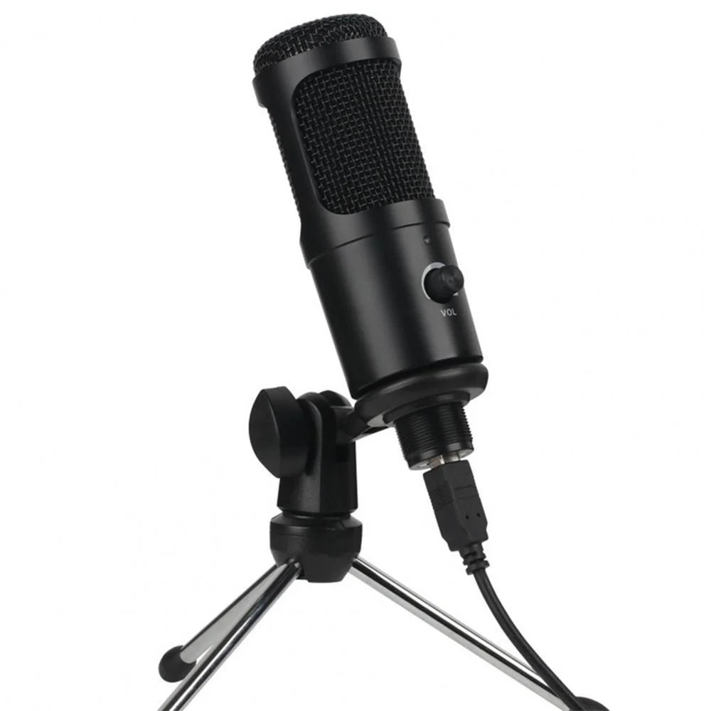 A6 USB Gaming Microphone Computer Condenser PC Mic with Tripod Stand for Streaming Podcasting Gaming Vocal Recording - 1