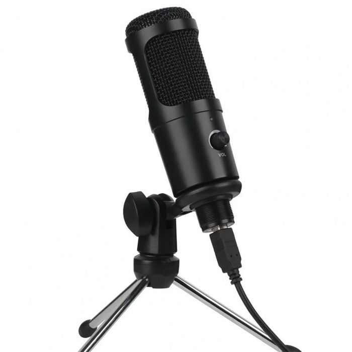 A6 USB Gaming Microphone Computer Condenser PC Mic with Tripod Stand for Streaming Podcasting Gaming Vocal Recording - 1