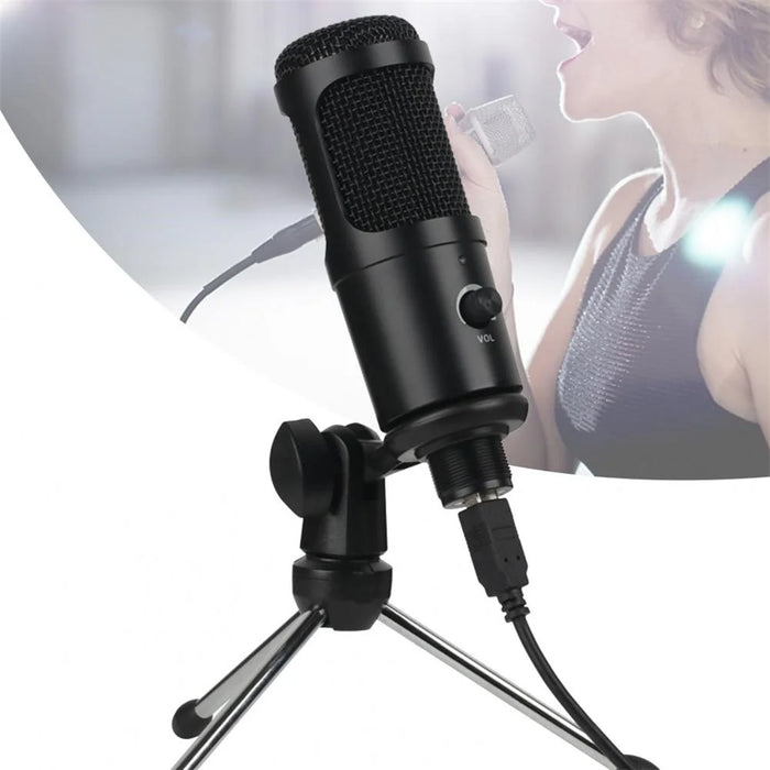 A6 USB Gaming Microphone Computer Condenser PC Mic with Tripod Stand for Streaming Podcasting Gaming Vocal Recording - 6