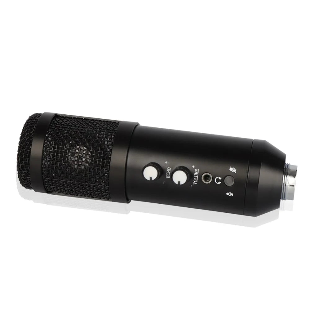 E102/192K Tripod USB Wired Condenser Microphone Professional Desktop Cardioid Mic for Recording/Singing/Teaching/Gaming/Live Broadcast - 4