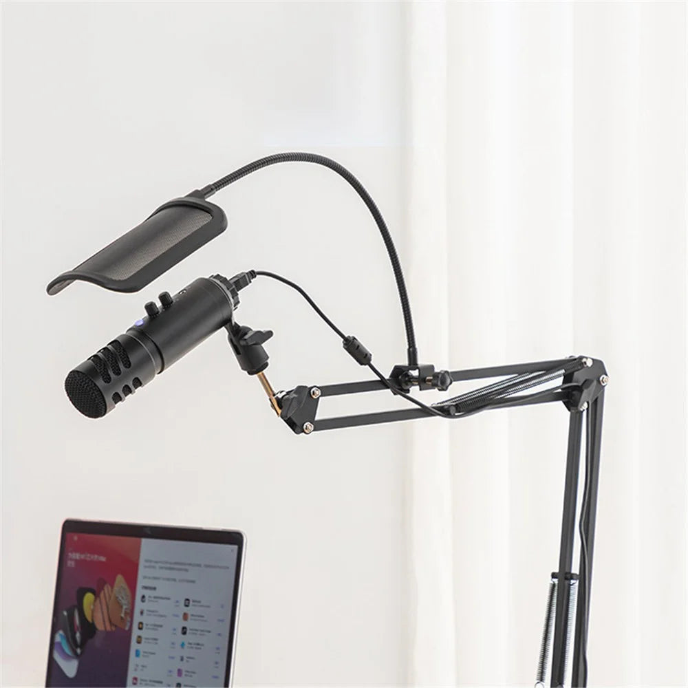 A30 Professional Studio USB Microphone Volume Adjustment Mic with Bracket for Mobile Phone Computer - 3