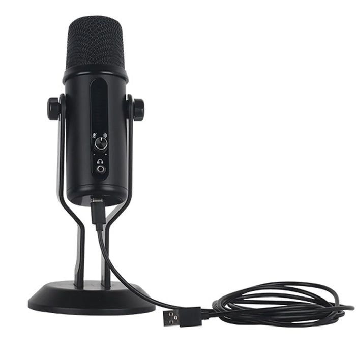 A33 LED Voice Control Breathing Light USB Unidirectional Condenser Microphone One-Key Noise Reduction Mic for Recording/Singing/Teaching/Gaming/Live Broadcast - 1