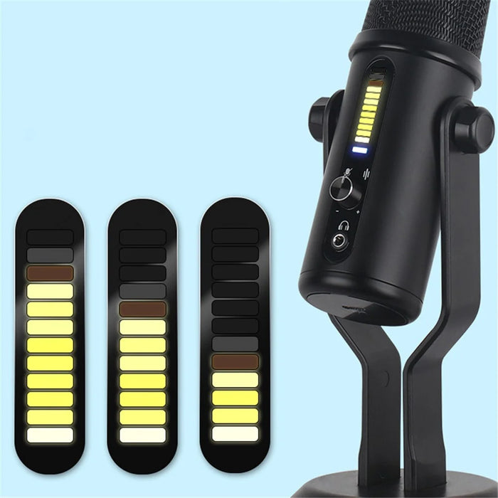 A33 LED Voice Control Breathing Light USB Unidirectional Condenser Microphone One-Key Noise Reduction Mic for Recording/Singing/Teaching/Gaming/Live Broadcast - 7