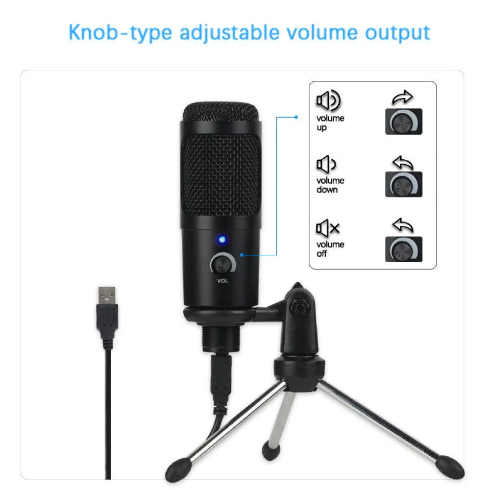 A6+35 Microphone Set USB Wired Unidirectional Microphone External Cardioid Recording Mic Kit with Shock-Proof Clip for Livestreaming/Gaming/Karaoke/Singing/Teaching - 2