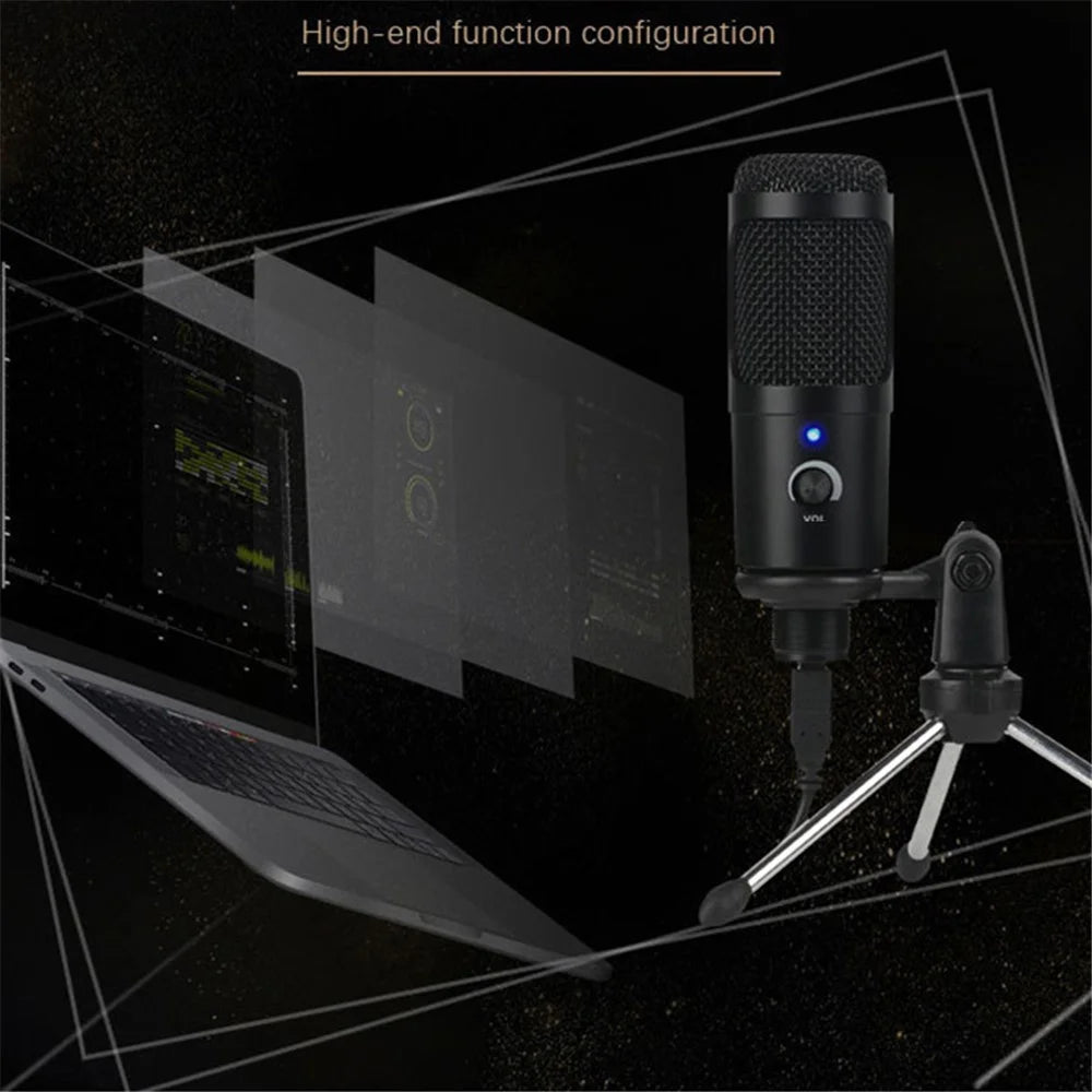 A6+35 Microphone Set USB Wired Unidirectional Microphone External Cardioid Recording Mic Kit with Shock-Proof Clip for Livestreaming/Gaming/Karaoke/Singing/Teaching - 7