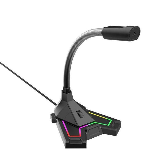 M4 USB Condenser Computer Microphones RGB Light Gaming Condenser Desktop Microphones for Broadcasting Online - 2